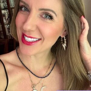 Mama GABRIELLA SPIKED HOOP Silver EARRINGS Melinda Maria